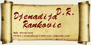 Đenadija Ranković vizit kartica